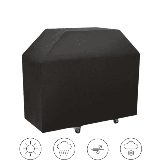 SpaceMuse 57 inch Gas Grill Cover for Outdoor, Heavy Duty Bbq Cover, Waterproof UV Resistant Protector with Drawstring, 57×24×46in, Black