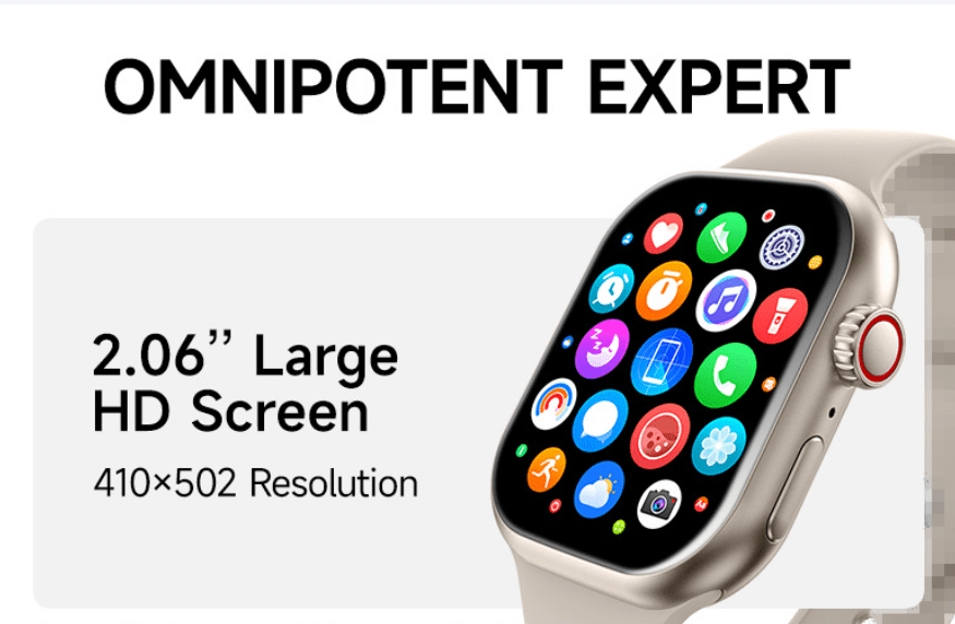 5G Smart Watch with SIM Card Slot, Side Button Design Integrated Chip Adult Smartwatch
