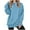 Sky Blue, variant on HVOBTTY Women's Long Sleeved Sweatshirts, Fall and Winter Tops for Women, Women's Casual Solid Color Long Sleeve Thumb Hole Athletic Hooded Pullover Sweatshirt Brown, Brown