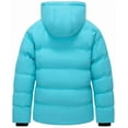 thumbnail image 2 of KVE Girl's Hooded Warm Winter Coat Quilted Thicken Puffer Jacket with Removable Hood Light Blue 8, 2 of 9