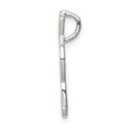 thumbnail image 2 of Silver Polished Textured Letter R Charm Pendant, 2 of 4