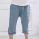 thumbnail image 2 of Odeerbi 1-11 Años Niños Niñas Algodón Lino Pantalones Recortados Verano Color Sólido Drop Crotch Pantalones Arrugados Pantalones Transpirable Ligero, 2 of 7