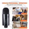 thumbnail image 4 of KFFKFF USB Mic, 192kHz/24-bit, Pro Condenser Mic Set, Includes Boom Arm, Pop Filter, Shock Mount, Mute Button, Headphone Jack, Ideal for Podcasts, Gaming, Singing, Streaming, 4 of 9