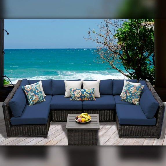 Delacora TKC-DPF-VEN07D Venice Outdoor 7 Piece Conversation Set