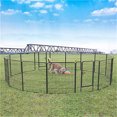 thumbnail image 3 of Aukfa Dog Playpen- 8/16 Panels Dog Pen Outdoor 24"/31.5"/40" Height Dog Fence Indoor Exercise Pen with Doors- Black, 3 of 9