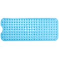 thumbnail image 1 of Alfombrilla de baño, bañera, ducha, antideslizante, con ventosa, antimoho, lavable a máquina, sin látex, ideal para personas mayores y niños (azul, 100 x 40 cm), 1 of 4