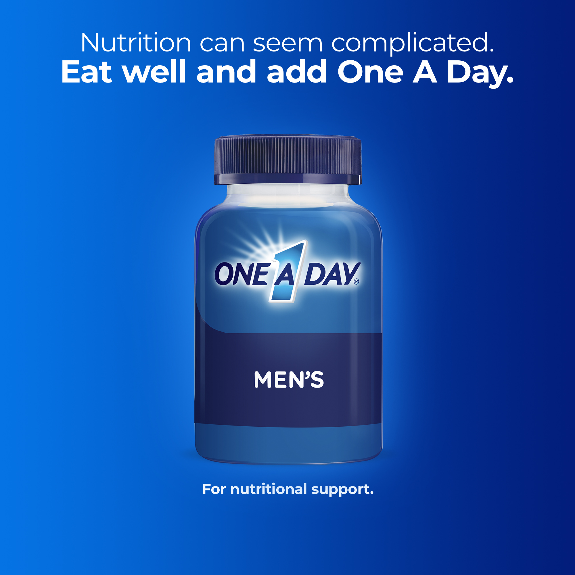 One A Day Men's Pro Edge Multivitamin Tablets, Multivitamins for Men, 50 Ct - image 3 of 15