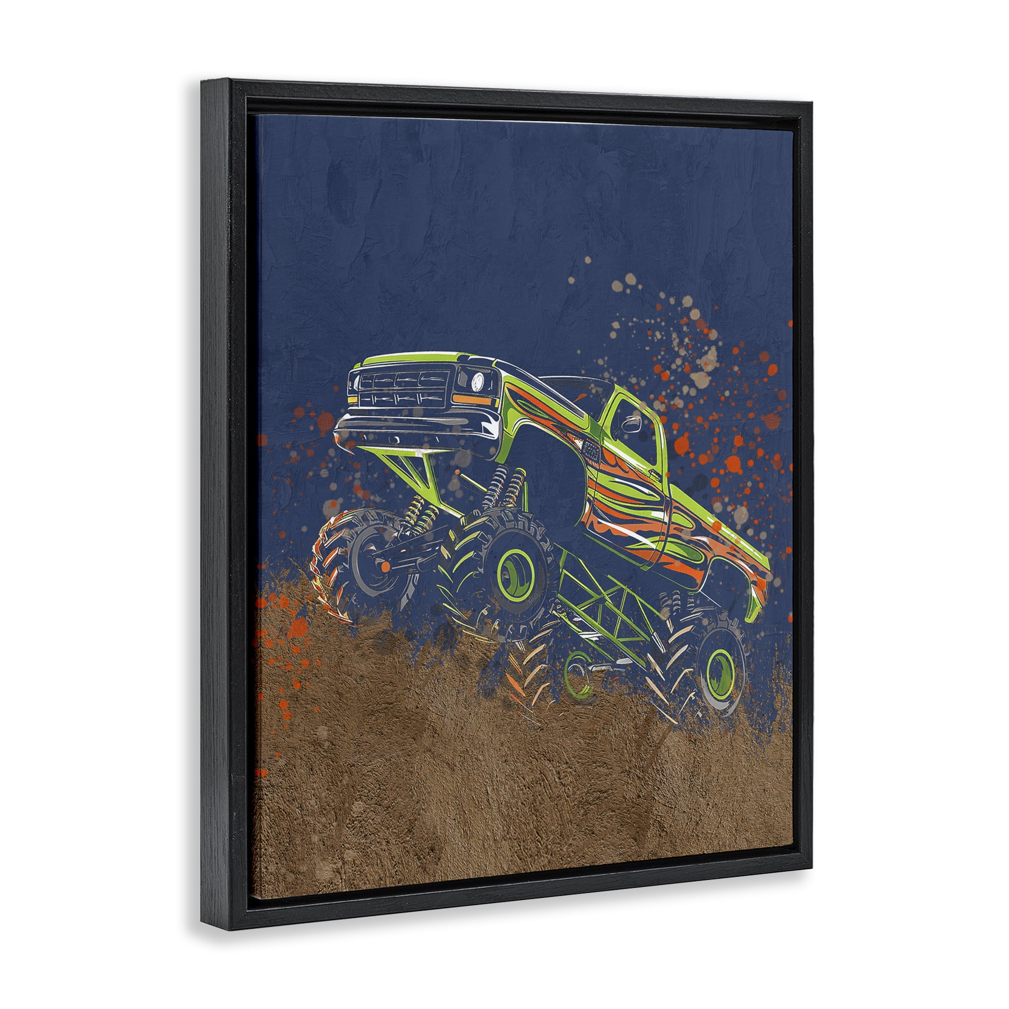 My Jam Truck Adventure Black Framed Floater Canvas Wall Art, design by Kim Allen