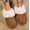 Brown, variant on Women's Memory Foam Slippers - Slip-On Suede Scuff with Foot Arch Pad
& Faux Fur Lining Indoor Outdoor House Shoes