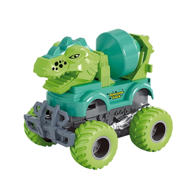 C Collision Deformation Dinosaur Car Toy For Boys With Inertia Pull Back Engineering Vehicle Action