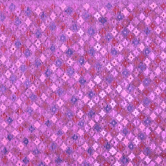 Ahgly Company Indoor Square Southwestern Purple Country Area Rugs, 8' Square