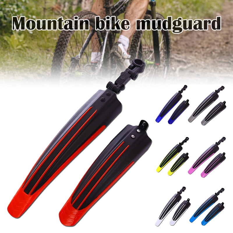 Rear  Folding  MTB Mud Guards Cycling Fender Bike Red Blue Black Front 