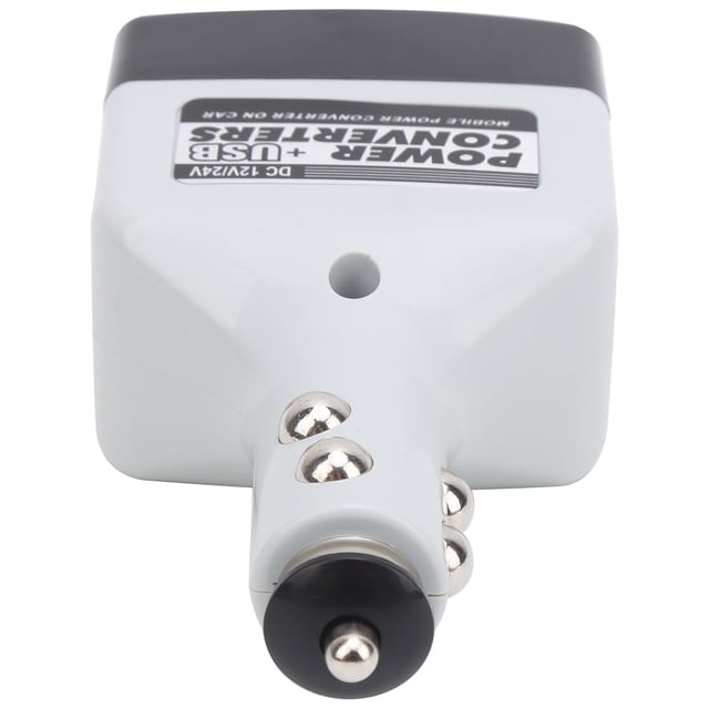Convertidor De Corriente Móvil USB De 12V/24V, Cargador Automático USB Para Carga De Teléfono Móvil, Color Negro