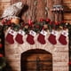 thumbnail image 5 of Calcetines de punto con alfabeto navideño, bonitos calcetines de punto rojos para decoración navideña, adornos para árbol de Navidad, regalo de Papá Noel, 5 of 5