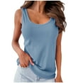 thumbnail image 2 of Scyoekwg Casual Blouses For Women Sleeveless Trendy Basic Tank Tops Going Out Top Ladies Blouses Dressy Casual Womens Summer Fashion Loose, 2 of 6