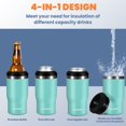 thumbnail image 3 of Aislante para Latas HAUSHOF 4 en 1 de Acero Inoxidable Aislado 355mL, 3 of 8