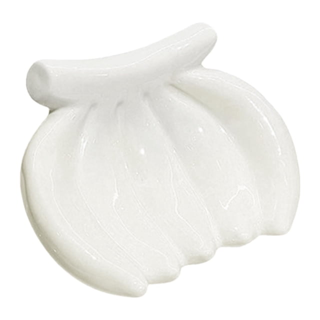 Jabonera con forma de plátano, caja de jabón, decoración del hogar, ahorro de espacio, regalos de inauguración de la casa Blanco