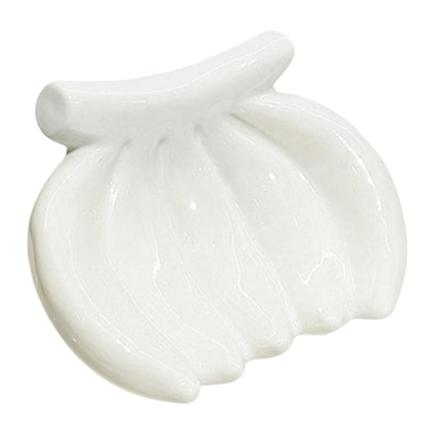 Jabonera con forma de plátano, bandeja para escurrir el jabón, regalo de inauguración de la casa, decoración del hogar, jabón Blanco