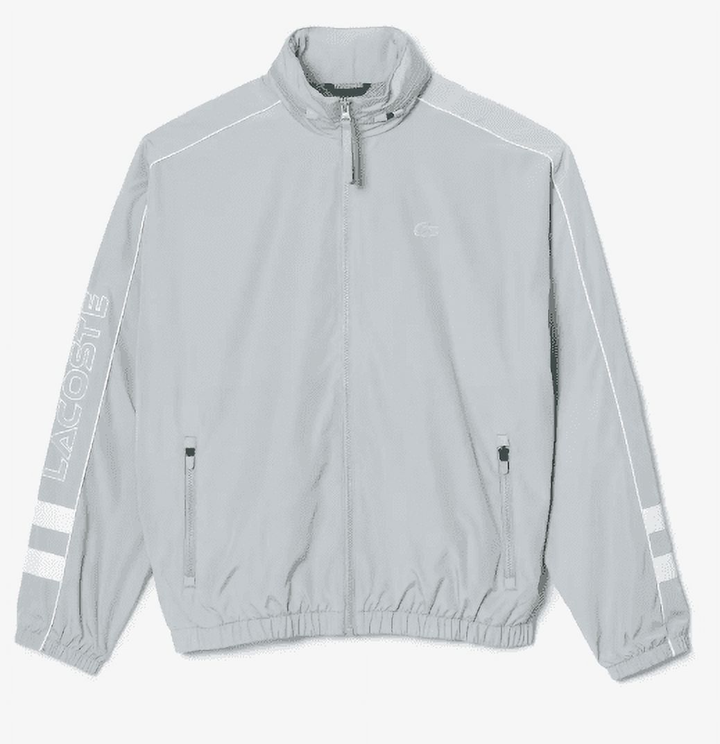 Lacoste GREY Men's Contrast Details Water-Resistant Zip-up Jacket