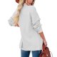 thumbnail image 4 of ICHUANYI Clearance Fashion Women Casual Pockets Sleeve Casual Solid Coat Cardigan Blouse(White, XL) ICHUANYI WER2023081207386, 4 of 9