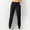 Black, variant on HUPOM Palazzo Pants For Women Dressy Women Capri Pants Pleated High Waist Rise Full Straight-Leg S
