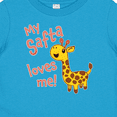 thumbnail image 4 of Inktastic My Safta Loves Me Cute Giraffe Boys or Girls Baby T-Shirt, 4 of 5