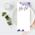 thumbnail image 2 of Koyal Wholesale Ombre Purple Watercolor Printable Wedding Paper Menu Cards for DIY Printer, Pack of 52, 2 of 5