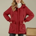 thumbnail image 2 of Winter Coats for Women Winter Thermal For Fashionable Warm Outerwear With Hood Lightweight Coat Windproof Cold Weather Jacket For Ladies Casual Daily Wear Winter Jackets for Women, 2 of 4