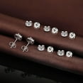 thumbnail image 2 of 24PCS 925 Silver Earring Backs Replacements, Hypoallergenic Earring Backs for Studs, Secure Ear Locking for Stud Earrings Ear Nut for Posts, 6mm, 2 of 10