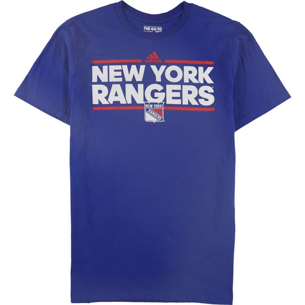 Adidas Mens NY Rangers Graphic T-Shirt, blue, L