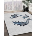 thumbnail image 3 of Ahgly Company Machine Washable Indoor Rectangle Transitional Roman Silver Gray Area Rugs, 7' x 9', 3 of 7