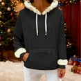 thumbnail image 5 of UTSJKR Christmas Hoodies for Men Women Fuzzy Fleece Lined Hooded Sweatshirt Thick Cozy Warm Long Sleeve Unisex Pullover Black XXL, 5 of 8
