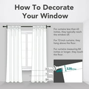 Deconovo Navy Blue Blackout Curtains for Living Room Pack of 2, Rod Pocket Window Curtain Panels 42W x 72L inch