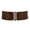 Brown, variant on Women's 2 1/2" High Waist Elastic Croco and Faux Suede Stretch Belt