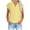 01-Jaune, variante sur QIPOPIQ Chemises Décontractées pour Femmes à Manches Courtes Boutonnées, Col en V, Chemise à Col, Hauts, Blouses avec Poches, Liquidation