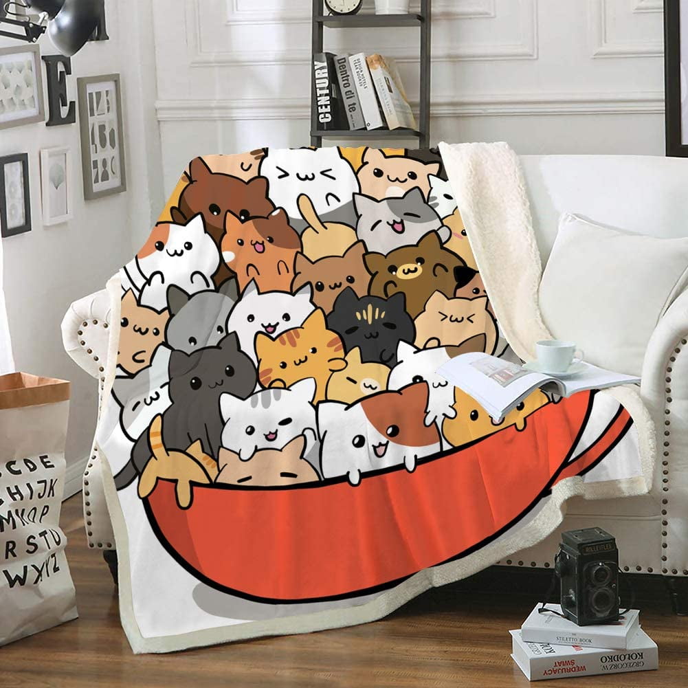 Blanket with cats on hotsell