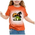 thumbnail image 1 of GDREDA Vêtements Fille Enfants Mignon Imprimé Col Rond Manches Courtes T-Shirt Décontracté Haut T-Shirt Fille Vert, 3-4 Ans, 1 of 4