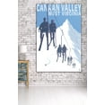 thumbnail image 3 of Canaan Valley, West Virginia, Skiers on Lift (36x54 Giclee Gallery Art Print, Vivid Textured Wall Decor), 3 of 3