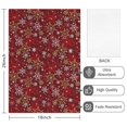 thumbnail image 2 of 4 Pcs Funny Kitchen Towels,Red Christmas Snowflake Pattern Microfiber Dish Towels,Kitchen Tea Towels,Kitchen Towel Set (18" X 26"), 2 of 7