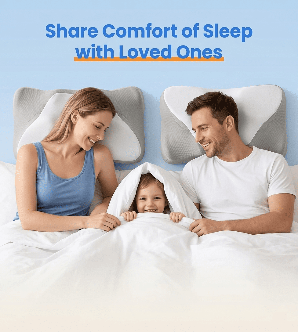 KAIPARA Cervical Neck Pillow for Pain Relief, Ergonomic Memory Foam Bed Pillow for Sleeping, Cooling Contour Pillow for Side Back Stomach Sleepers