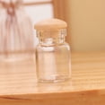thumbnail image 4 of Minitarro de almacenamiento Hesroicy, modelo de tapa de madera, realista, transparente, 1:12, para casa de muñecas, para aperitivos, galletas, tarro de cristal vacío, modelo de micropaisaje, 4 of 7