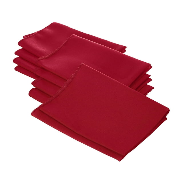 Servilletas LA Linen Paquete de 10 Polipropileno Popelina 46x46 cm Rojo
