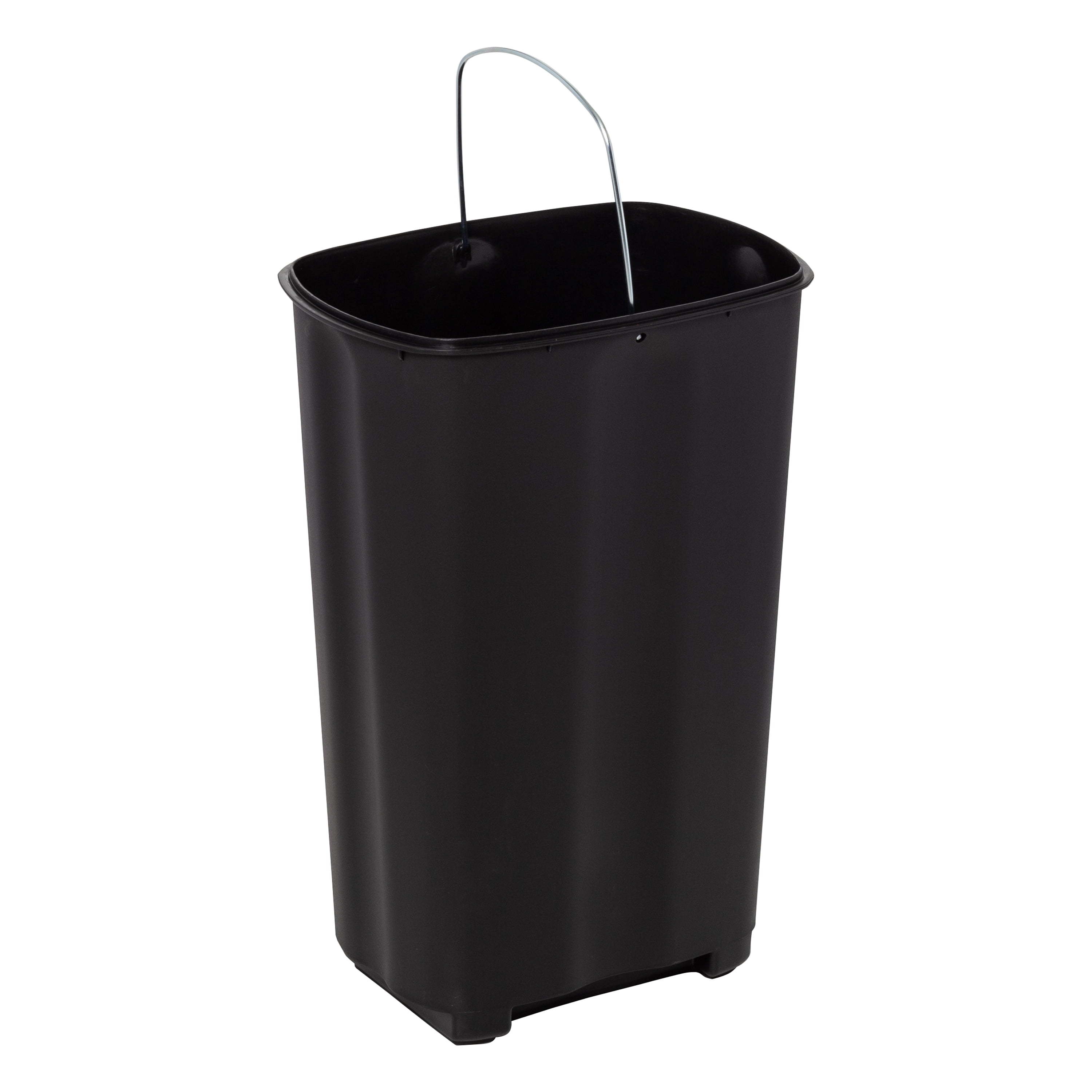 Honey Can Do Rectangular Stainless Steel Step Trash Can with Lid, 40-Liter