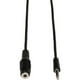 Eaton Tripp Lite Series Stéréo 3,5 mm Audio 25 ft 3.5mm Mini Stereo Extension Cable for Speakers and Headphones (M/F), (7.62 M) - Câble d'extension audio - mini-téléphone mâle à mini-téléphone stéréo 3,5 mm femelle - 25 ft - noir - Moulé – image 4 sur 4