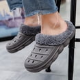 thumbnail image 7 of YLYL Mens Womens Clogs Winter Fleece Breathable Walking Garden Shoes Warm Non-Slip Mule Footwear, 7 of 7