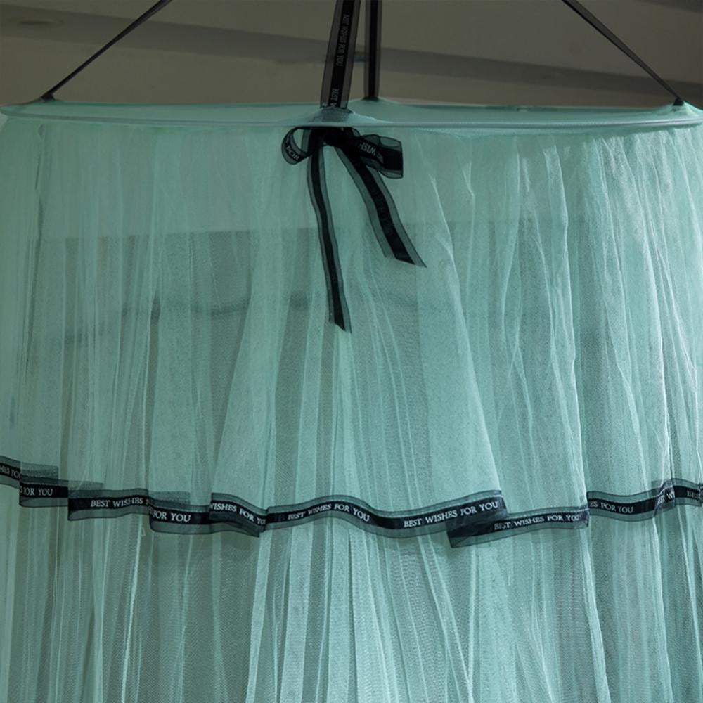 Canopy Bed Curtains, Canopy Netting for Bed, Mesh Sheer Bed Canopy for Girls and Women, Hook Up Curtains for Crib Twin Full Queen King Size Bed, Pink
