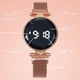 thumbnail image 4 of Reloj elegante e informal con pantalla táctil LED redonda e imán de ladrillo incrustado para mujeres y niñas, 4 of 6