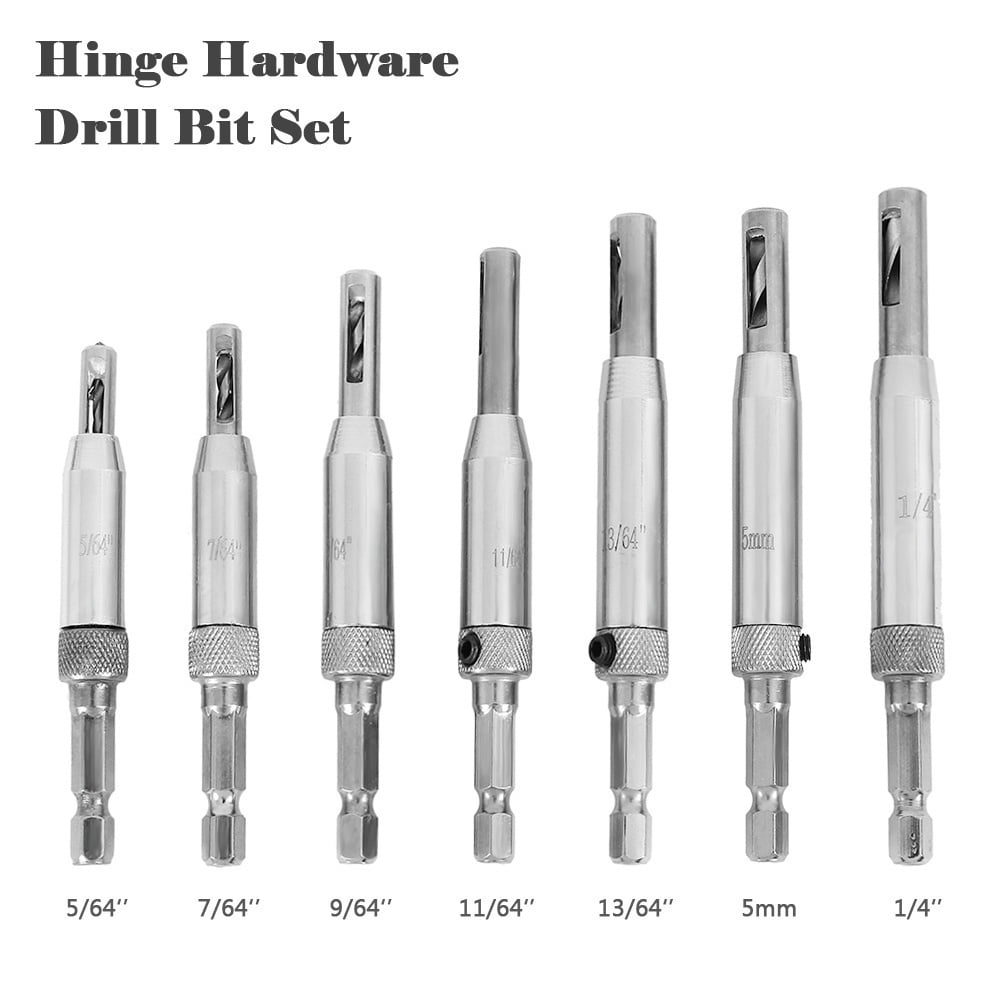6mm Hinge Drill Bit Oxide Self Centering Lock Set Hardware Pilot Hole Guides HSS