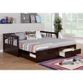 thumbnail image 5 of Furniture of America Piat Wood Daybed with 2-Drawer, Twin, Espresso, 5 of 6