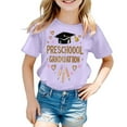 thumbnail image 3 of Hiiyo Big Girls Graduation T-Shirt Letter Cartoon Print Short Sleeve T Shirt, Sizes 3-13, 3 of 3